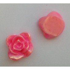 Kraal roos parelmoer roze 16 mm